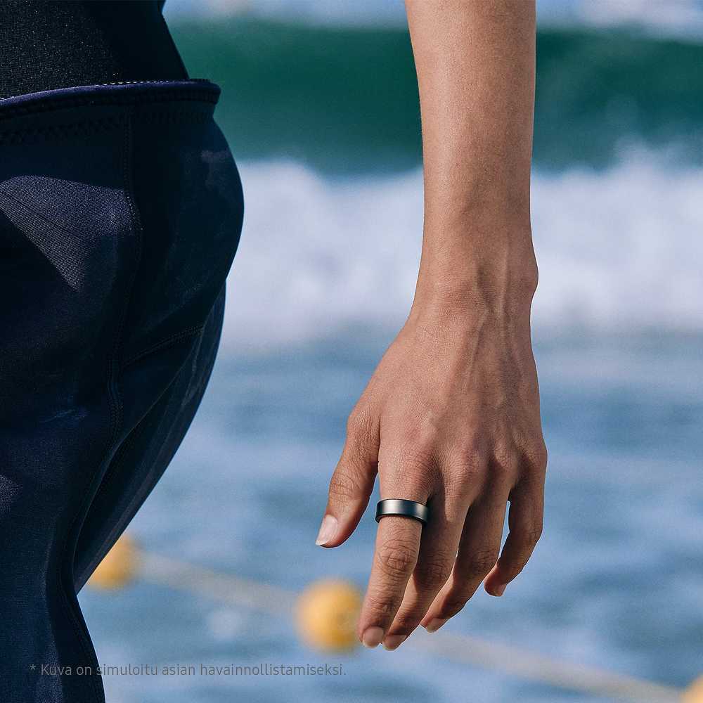 Išmanusis žiedas Samsung Galaxy Ring, juodos spalvos, 10 dydžio