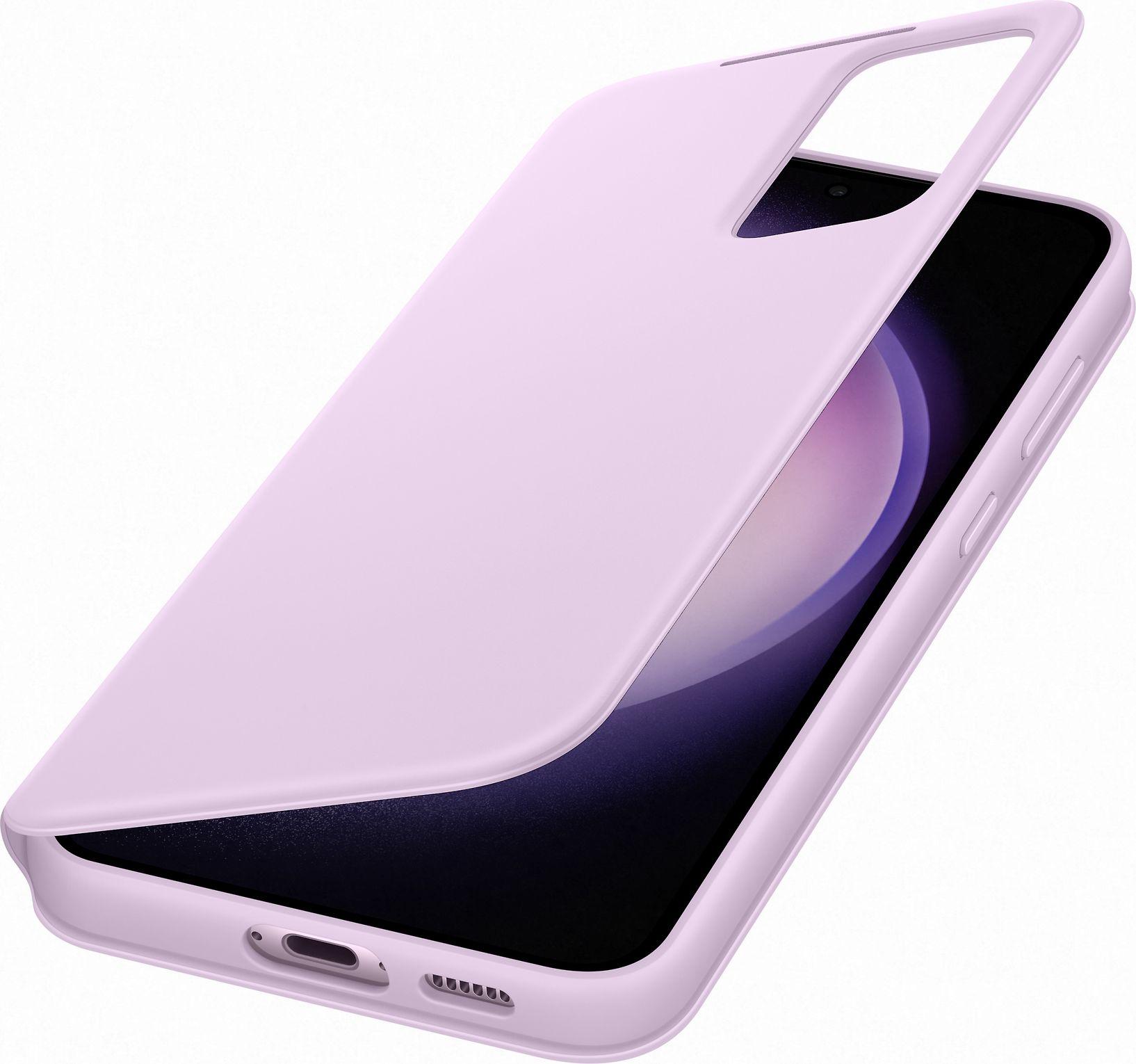 „Samsung Galaxy S23+ Smart View“ piniginės dėklas, alyvinis