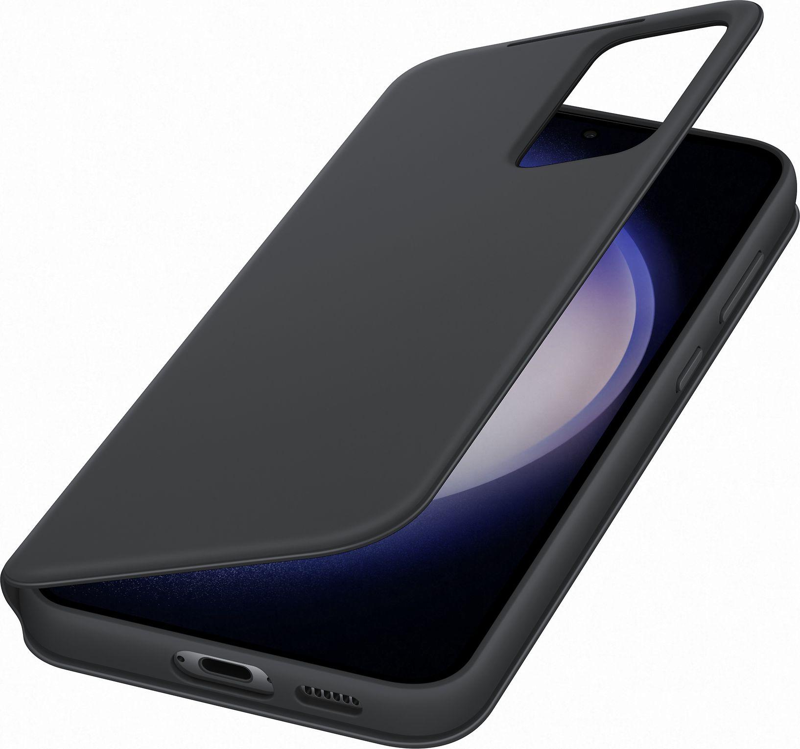 Samsung Galaxy S23+ Smart View piniginės dėklas Juodas