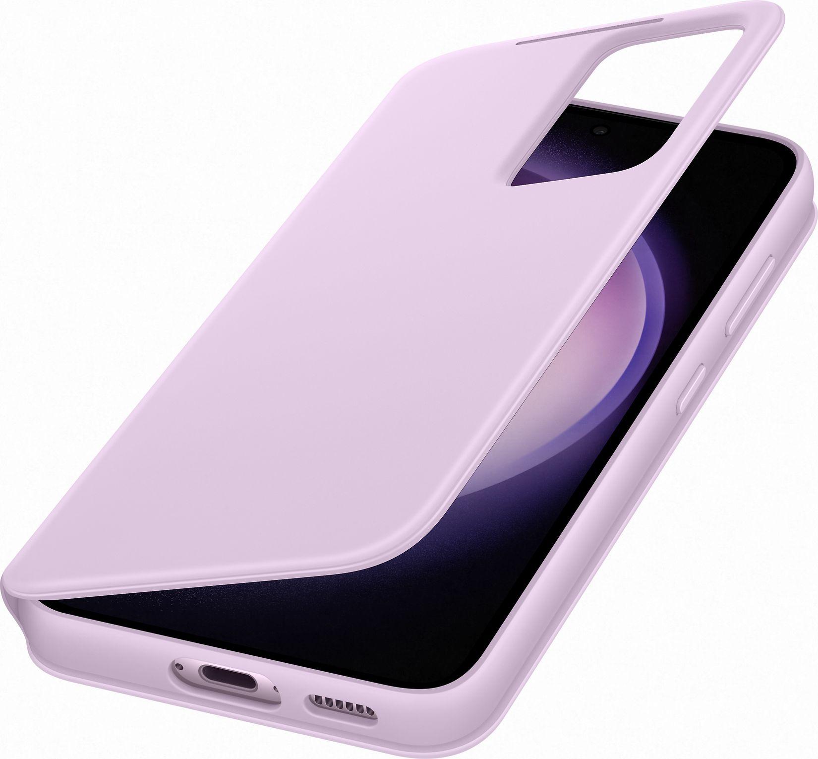 „Samsung Galaxy S23 Smart View“ piniginės dėklas, alyvinis