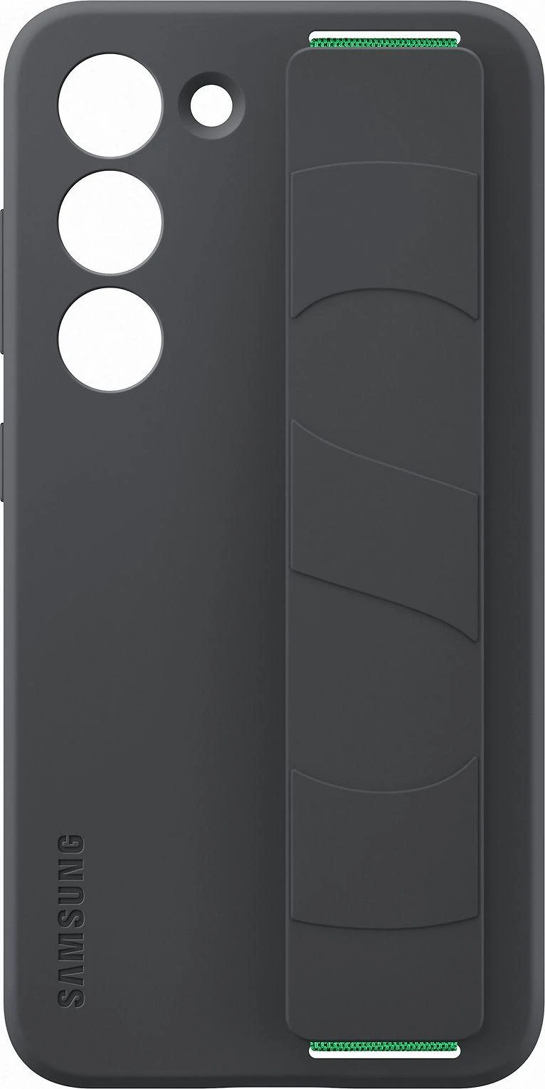 Dėklas Samsung Galaxy S23 Silicone Grip Cover Juodas
