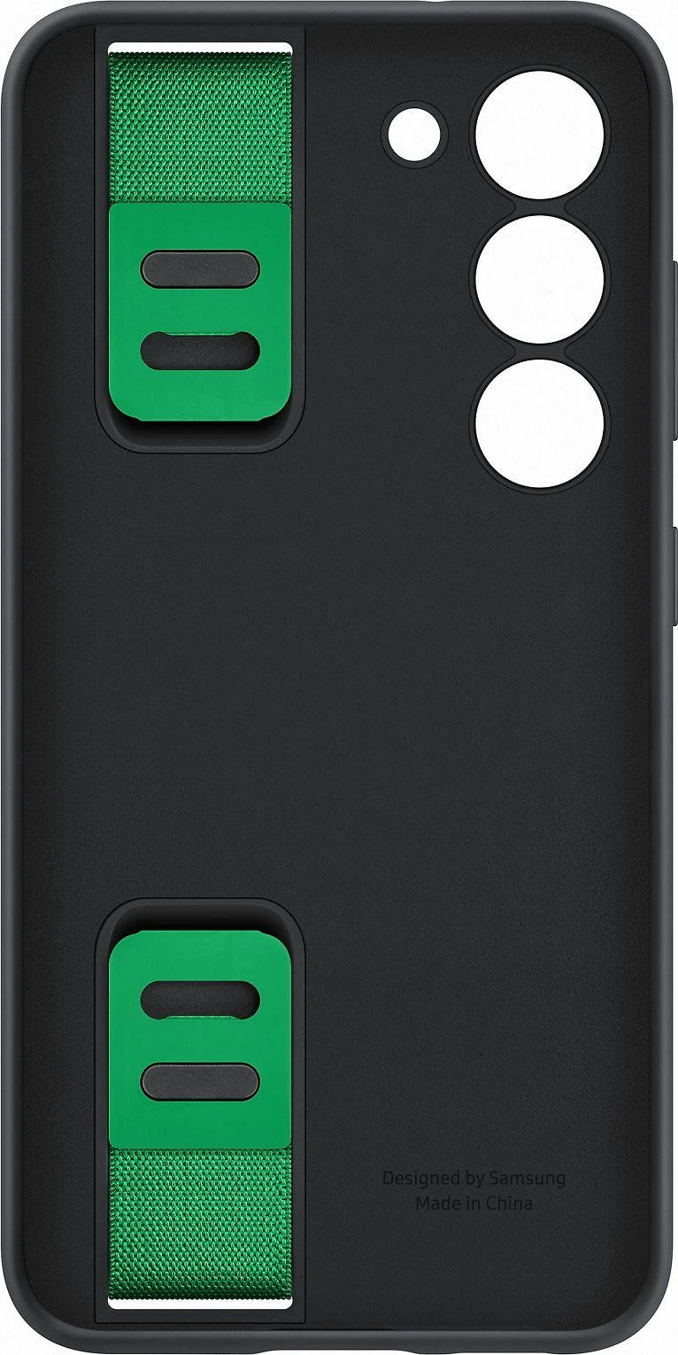 Dėklas Samsung Galaxy S23 Silicone Grip Cover Juodas
