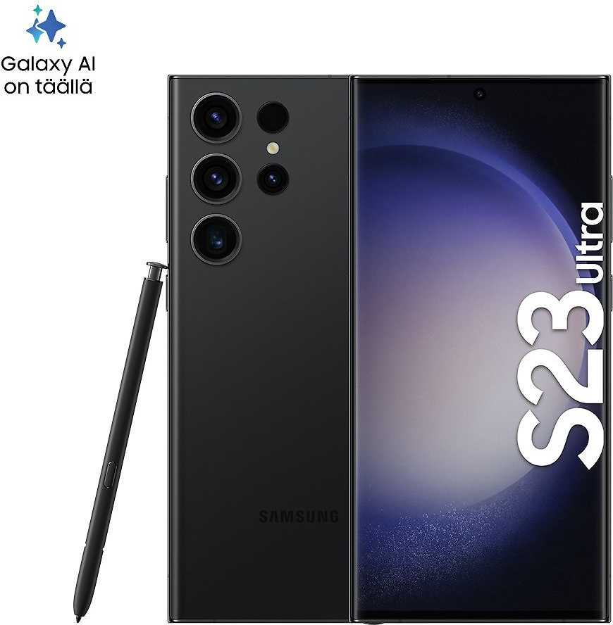 Samsung | Galaxy | S23 Ultra S918 | Juodas | 6,8 colių | Dinaminis AMOLED | Qualcomm SM8550-AC | Snapdragon 8 Gen 2 (4 nm) | Vidinė RAM 8 GB | 256 GB | Dvi SIM kortelės | Nano SIM | 4G | 5G | Pagrindinė kamera 200+10+10+12 MP | Antrinė kamera 12 MP |. 13 |
