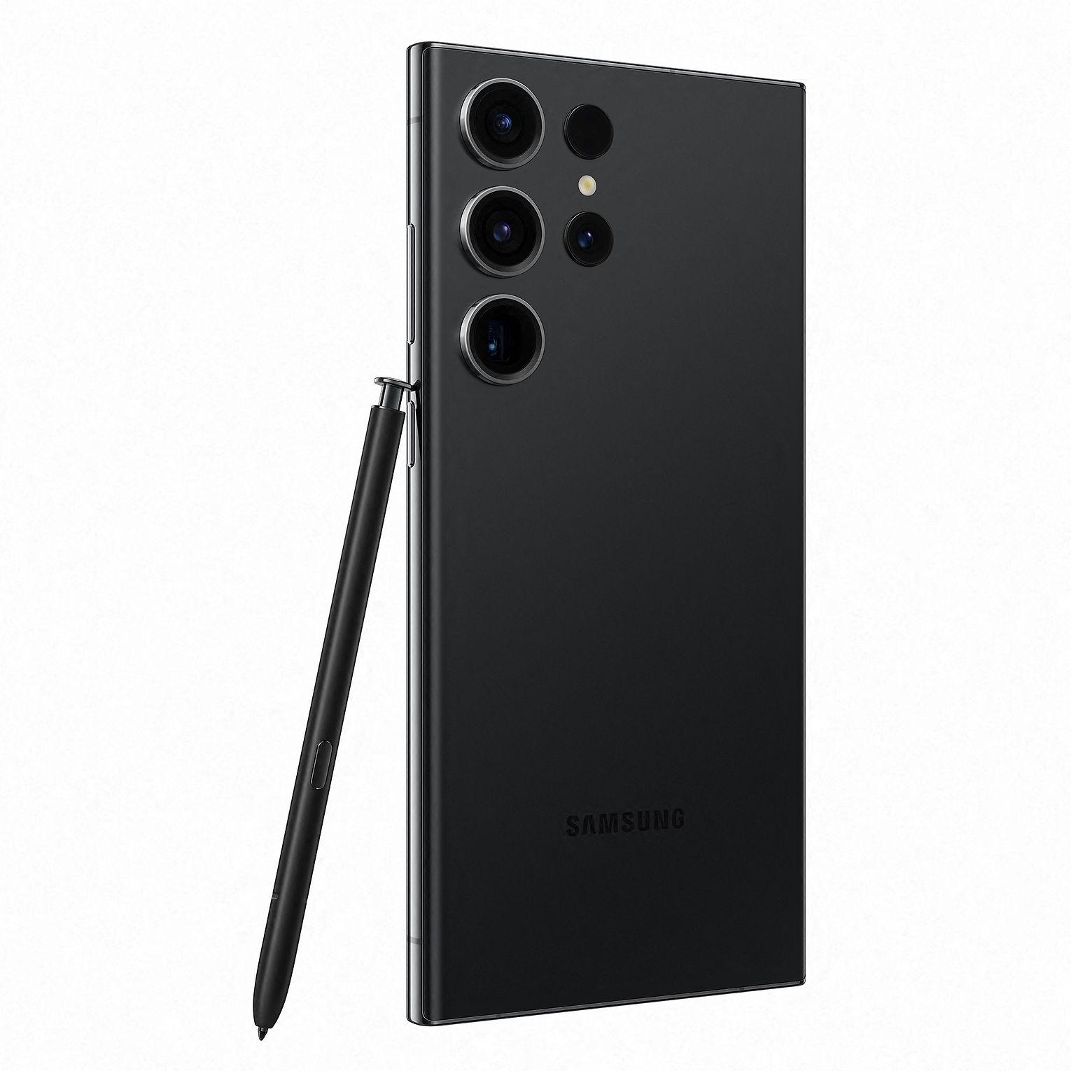 Samsung | Galaxy | S23 Ultra S918 | Juodas | 6,8 colių | Dinaminis AMOLED | Qualcomm SM8550-AC | Snapdragon 8 Gen 2 (4 nm) | Vidinė RAM 8 GB | 256 GB | Dvi SIM kortelės | Nano SIM | 4G | 5G | Pagrindinė kamera 200+10+10+12 MP | Antrinė kamera 12 MP |. 13 |