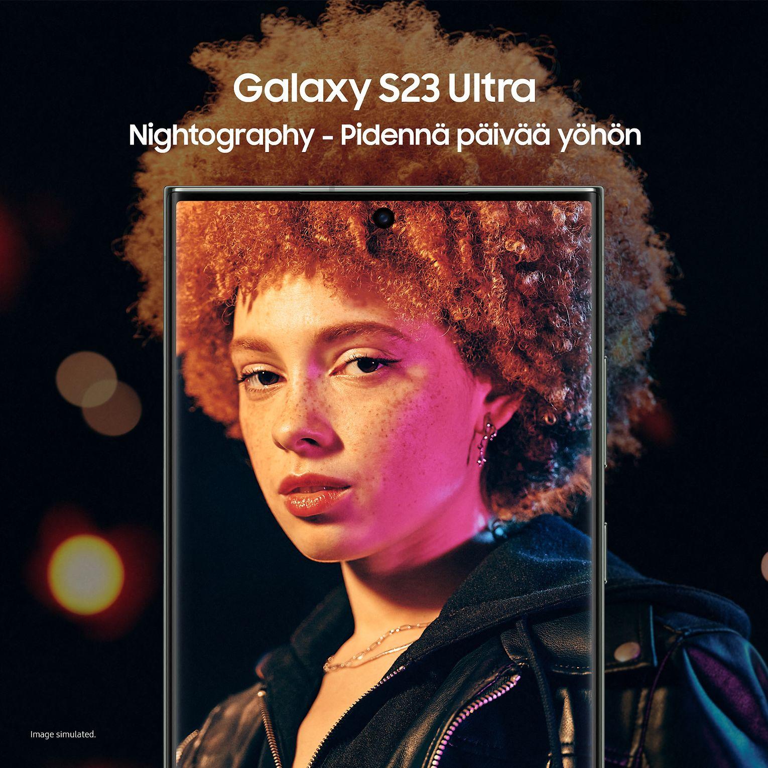 Samsung | Galaxy | S23 Ultra S918 | Juodas | 6,8 colių | Dinaminis AMOLED | Qualcomm SM8550-AC | Snapdragon 8 Gen 2 (4 nm) | Vidinė RAM 8 GB | 256 GB | Dvi SIM kortelės | Nano SIM | 4G | 5G | Pagrindinė kamera 200+10+10+12 MP | Antrinė kamera 12 MP |. 13 |