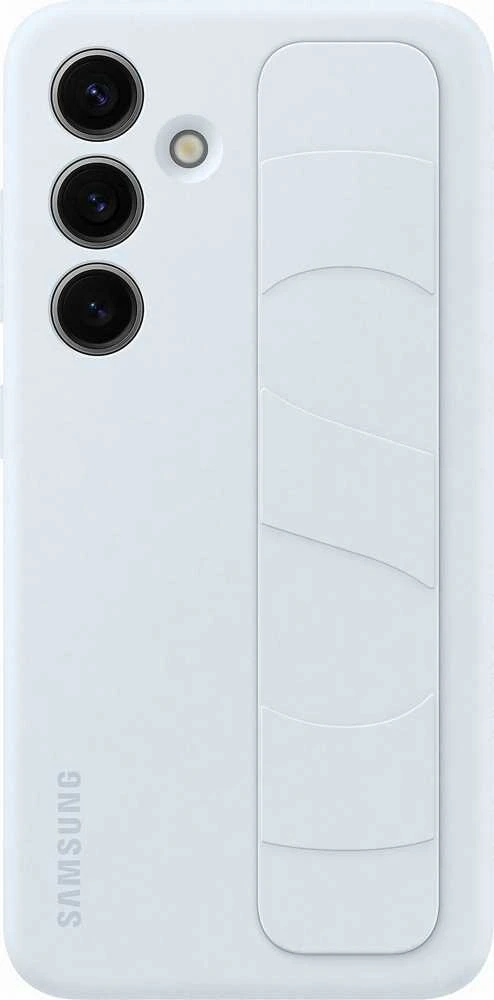 Dėklas Samsung Galaxy S24 Standing Grip Cover Light Mėlyna