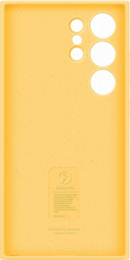 Dėklas „Samsung Galaxy S24 Ultra“ silikoninis dangtelis „Geltona“.