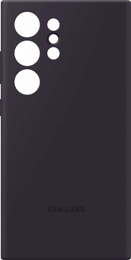 Dėklas Tamsiai violetinis „Samsung Galaxy S24 Ultra“ silikoninis dangtelis