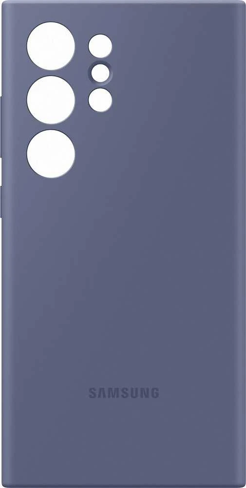 Dėklas „Samsung Galaxy S24 Ultra“ silikoninis dangtelis, violetinis