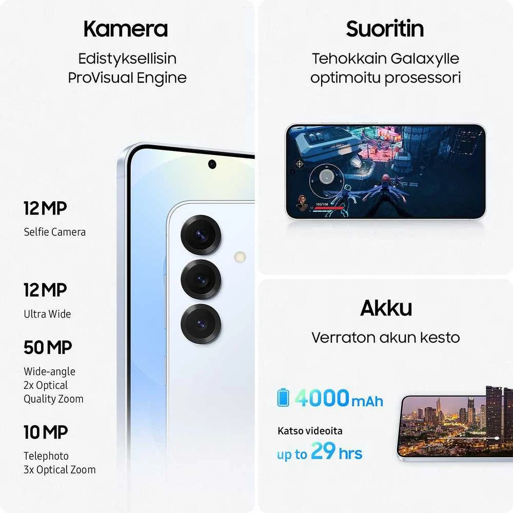 Išmanusis telefonas Samsung Galaxy S25 S931 5G Dual Sim 12GB RAM 128GB – Blueblack