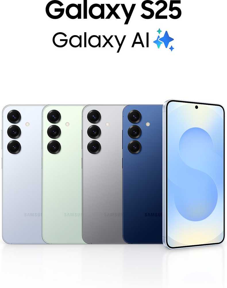 Išmanusis telefonas Samsung Galaxy S25 S931 5G Dual Sim 12GB RAM 256GB – Mėlynos spalvos