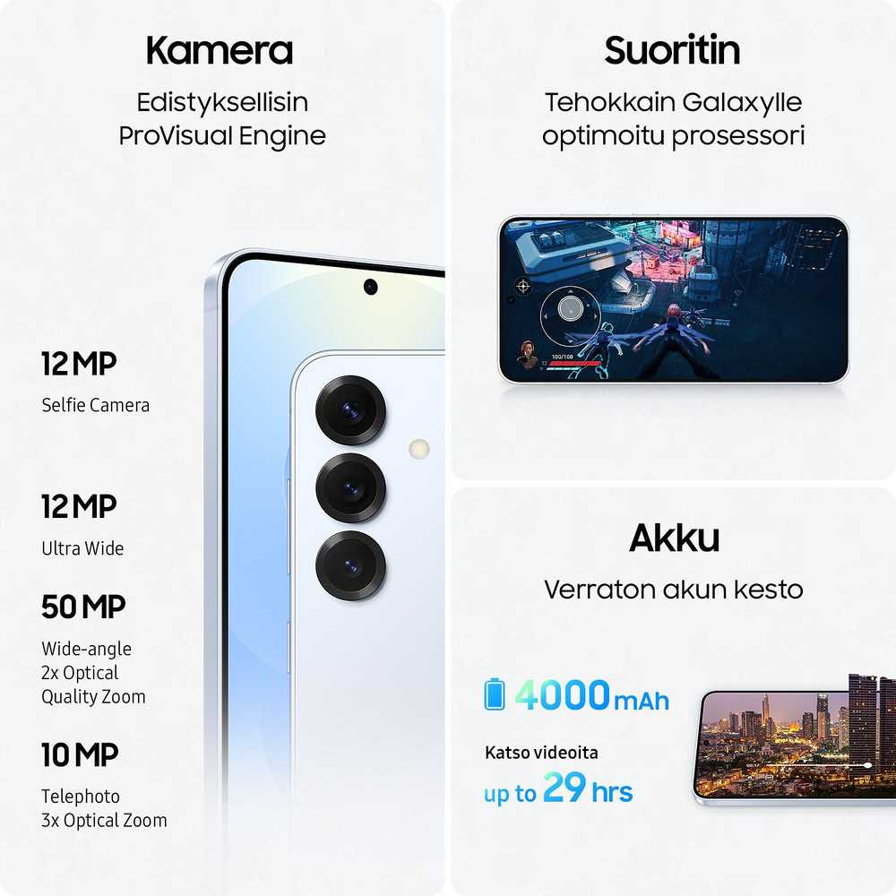 Išmanusis telefonas Samsung Galaxy S25 S931 5G Dual Sim 12GB RAM 256GB – Mėlynos spalvos