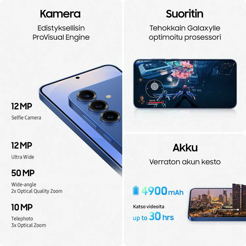 Išmanusis telefonas Samsung Galaxy S25+ S936 5G Dual Sim 12GB RAM 256GB - Icy Mėlyna