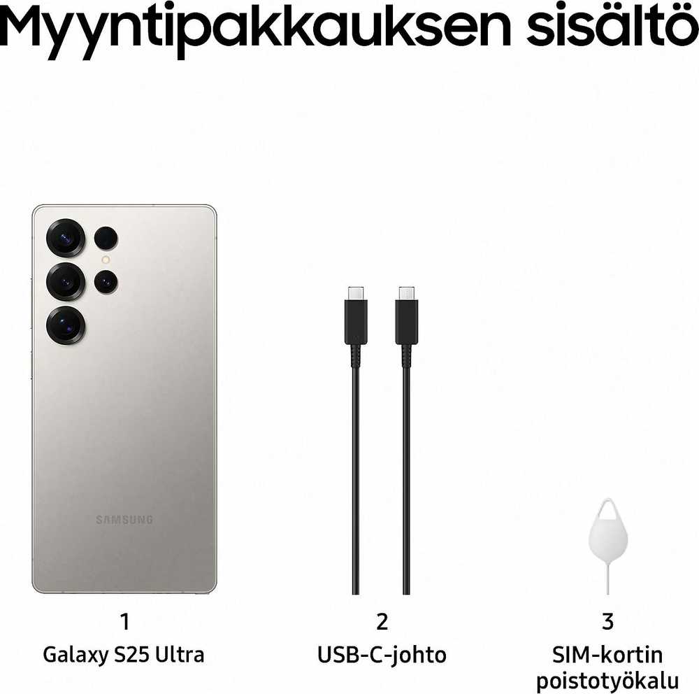 Mobilus Telefonas - Samsung Galaxy S25 Ultra 6.9" 12GB RAM 1TB 5000mAh Pilkas, Titano