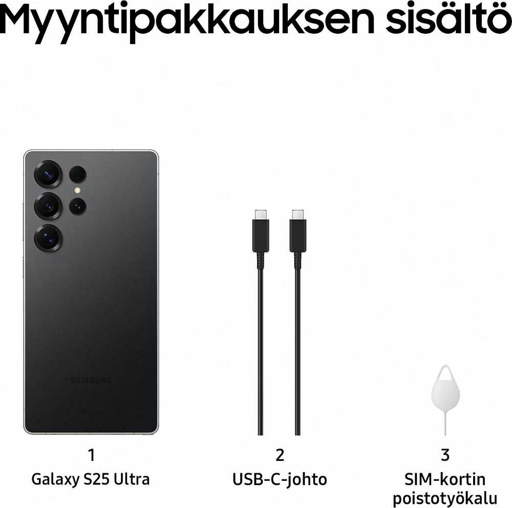 Samsung S25 Ultra S938 5G 12/1TB ds juodas