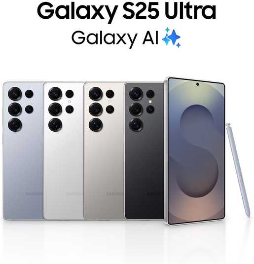 Išmanusis telefonas Samsung Galaxy S25 Ultra S938 5G Dual Sim 12GB RAM 512GB - Titanium Whitesilver