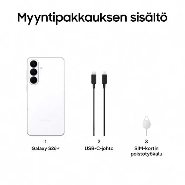 Samsung Galaxy S26+ S947 5G Dual Sim 12GB RAM 256GB – Baltas