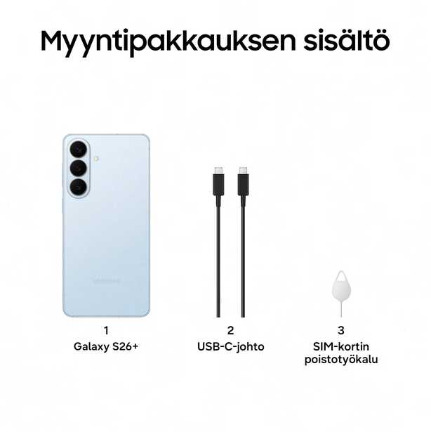 Išmanusis telefonas Samsung Galaxy S26+ S947 5G Dual Sim 12GB RAM 256GB – Sky Mėlyna
