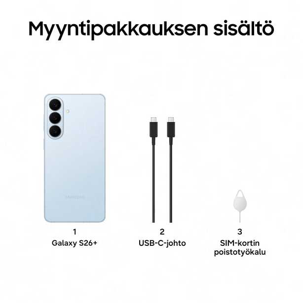Samsung Galaxy S26+ S947 5G Dual Sim 12GB RAM 512GB – Sky Mėlyna