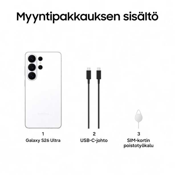 Samsung Galaxy S26 Ultra S948 5G Dual Sim 12GB RAM 256GB – Baltas