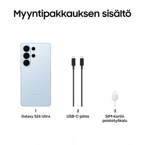 Samsung Galaxy S26 Ultra S948 5G Dual Sim 12GB RAM 256GB – Sky Mėlyna
