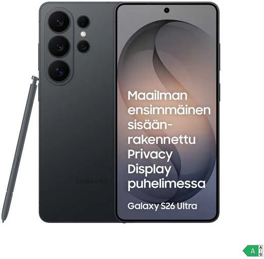 Samsung Galaxy S26 Ultra 5G puhelin, 512/12 Gt, musta