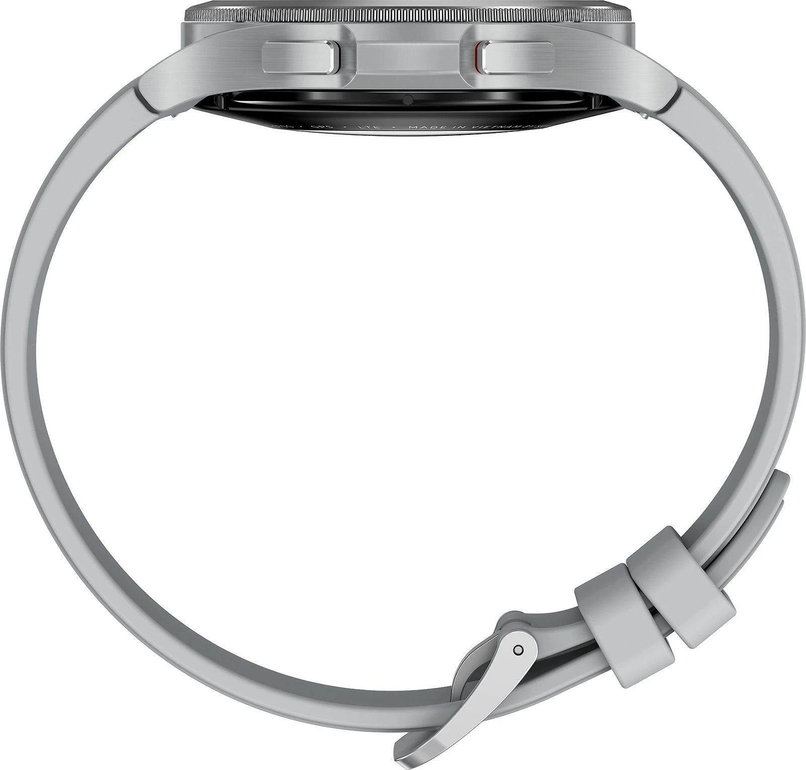 Išmanusis laikrodis Samsung Galaxy Watch 4 Classic LTE (46 mm), Sidabrinės spalvos korpusas su pilkos spalvos dirželiu