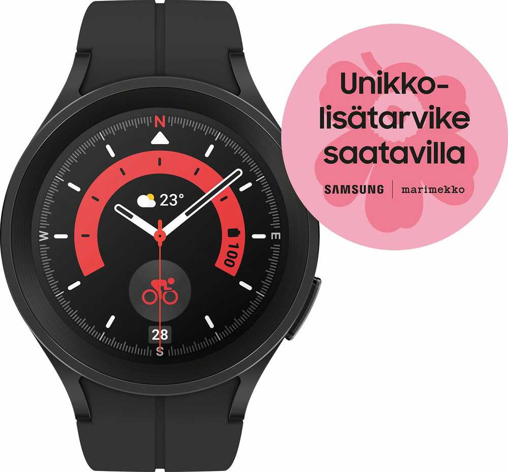 Išmanusis laikrodis Samsung Galaxy Watch Pro 5 BT (45 mm), Juodo titano spalvos