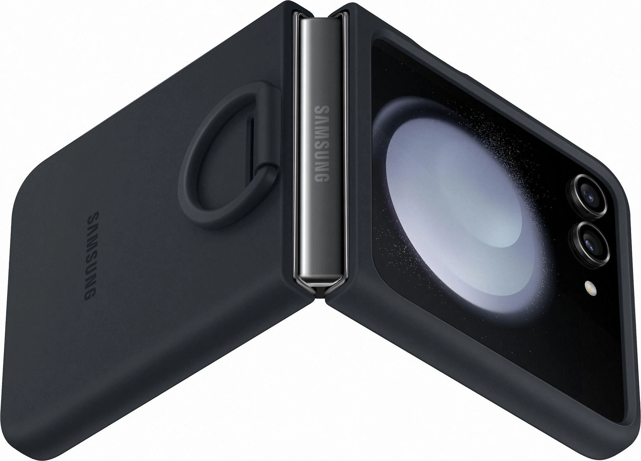 „Samsung Galaxy Flip5“ silikoninis dangtelis su „Indigo“ žiedu