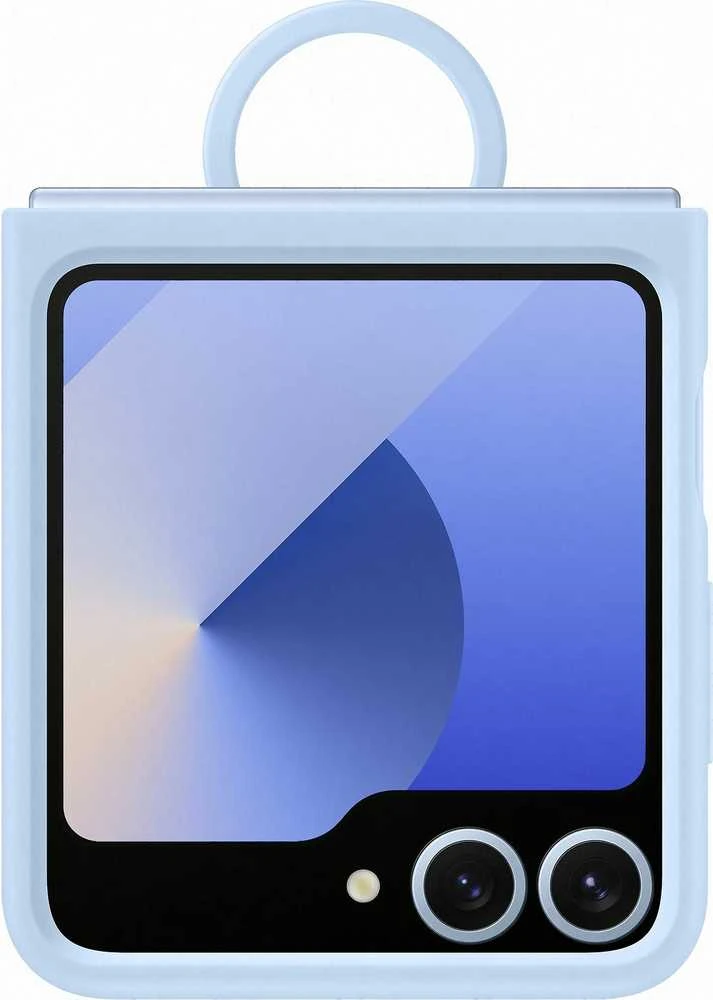 Samsung Galaxy Flip6/Flip7 FE Silikoninis dėklas with Ring Mėlyna