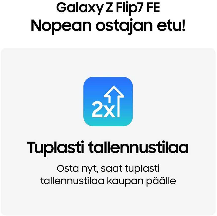 Samsung Išmanusis telefonas amsung Galaxy Z Flip7 FE F761B 5G Dual Sim 8GB RAM 128GB - Juodas