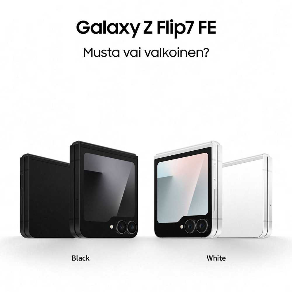 Samsung Išmanusis telefonas amsung Galaxy Z Flip7 FE F761B 5G Dual Sim 8GB RAM 128GB - Juodas