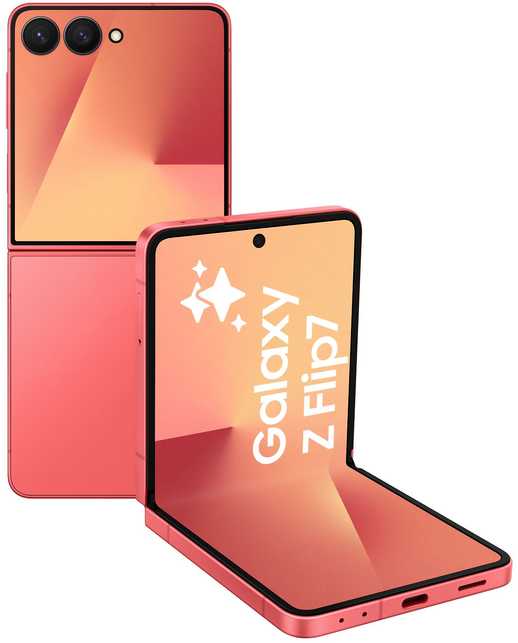 Išmanusis telefonas Samsung Galaxy Z Flip7 5G 12/512GB Koralowy (SM-F766BZRHEUB)