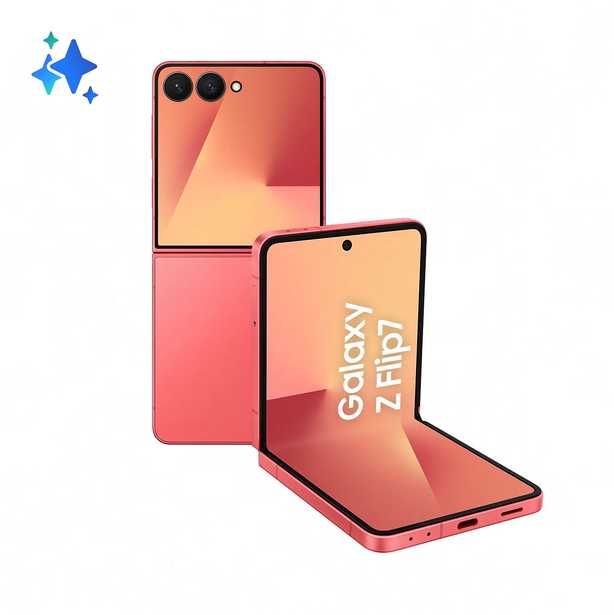 Išmanusis telefonas Samsung Galaxy Z Flip7 5G 12/512GB Koralowy (SM-F766BZRHEUB)