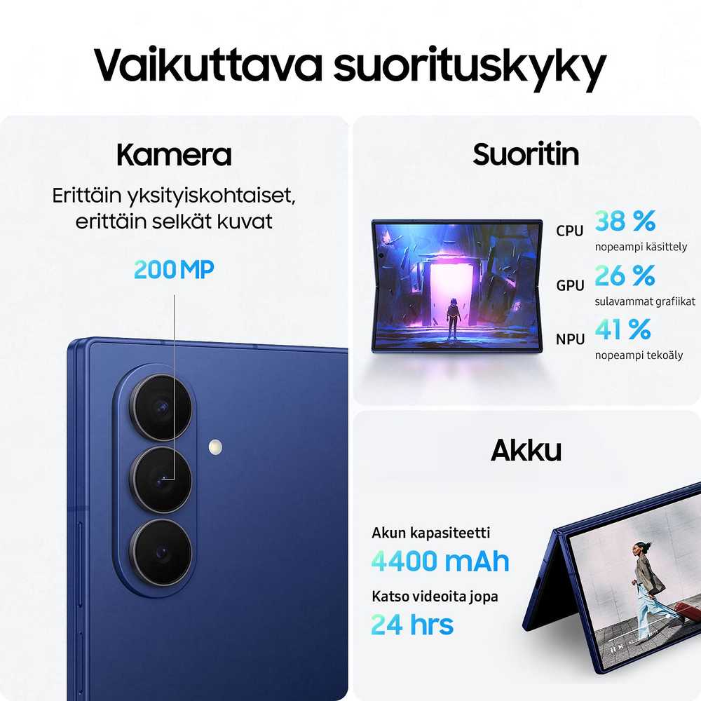 Samsung | Galaxy Z Fold7 - 1TB - Mėlyna Shadow