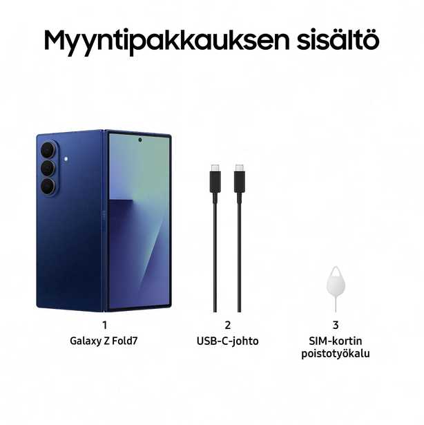 Samsung Z Fold 7 F966 5G 12/512GB mėlynas shadow