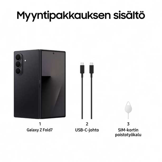 Samsung Z Fold 7 F966 5G 12/256GB jetblack