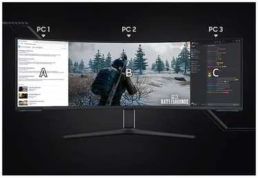 Monitorius Samsung | Odyssey Neo G9 G95NC curved screen | LS57CG952NUXEN | 57 " | VA | Double UHD | 32:9 | 240 Hz | 1 ms | 2160 pikselių | 350 cd/m² | HDMI jungtys quantity 3 | Baltas | Garantija 24 mėn.