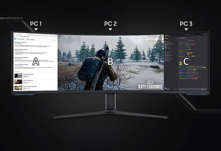 Monitorius Samsung | Odyssey Neo G9 G95NC curved screen | LS57CG952NUXEN | 57 " | VA | Double UHD | 32:9 | 240 Hz | 1 ms | 2160 pikselių | 350 cd/m² | HDMI jungtys quantity 3 | Baltas | Garantija 24 mėn.