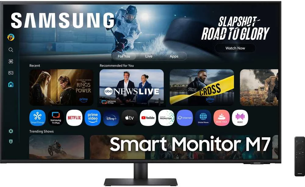 Samsung Smart Monitorius M7 (M70F) 43 4K-näyttö, musta