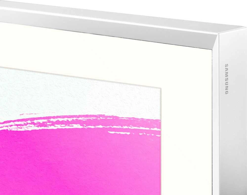 SAMSUNG Frame 55 Baltas Nuožulnus 2021 45 laipsnių įpjovimas viduje
