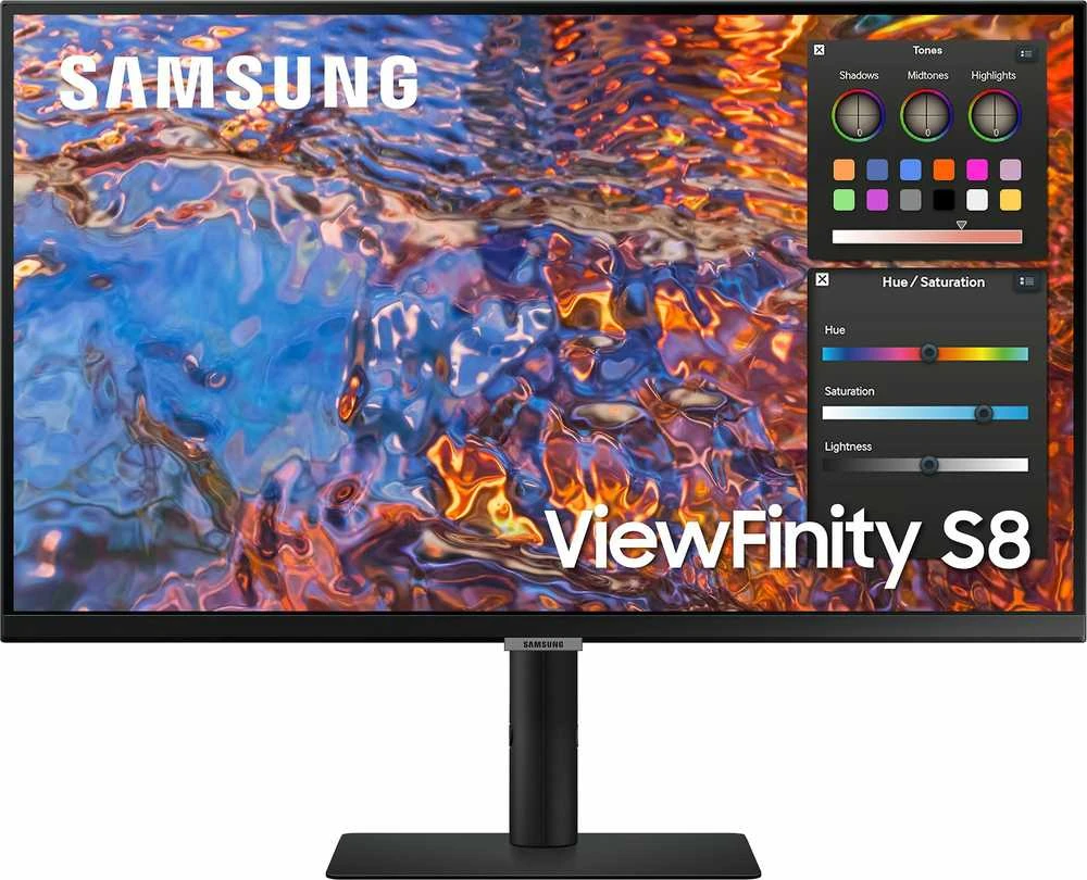 Monitorius Samsung S80PB LED ekranas 68,6 cm (27 colių) 3840 x 2160 pikselių 4K Ultra HD Juodas