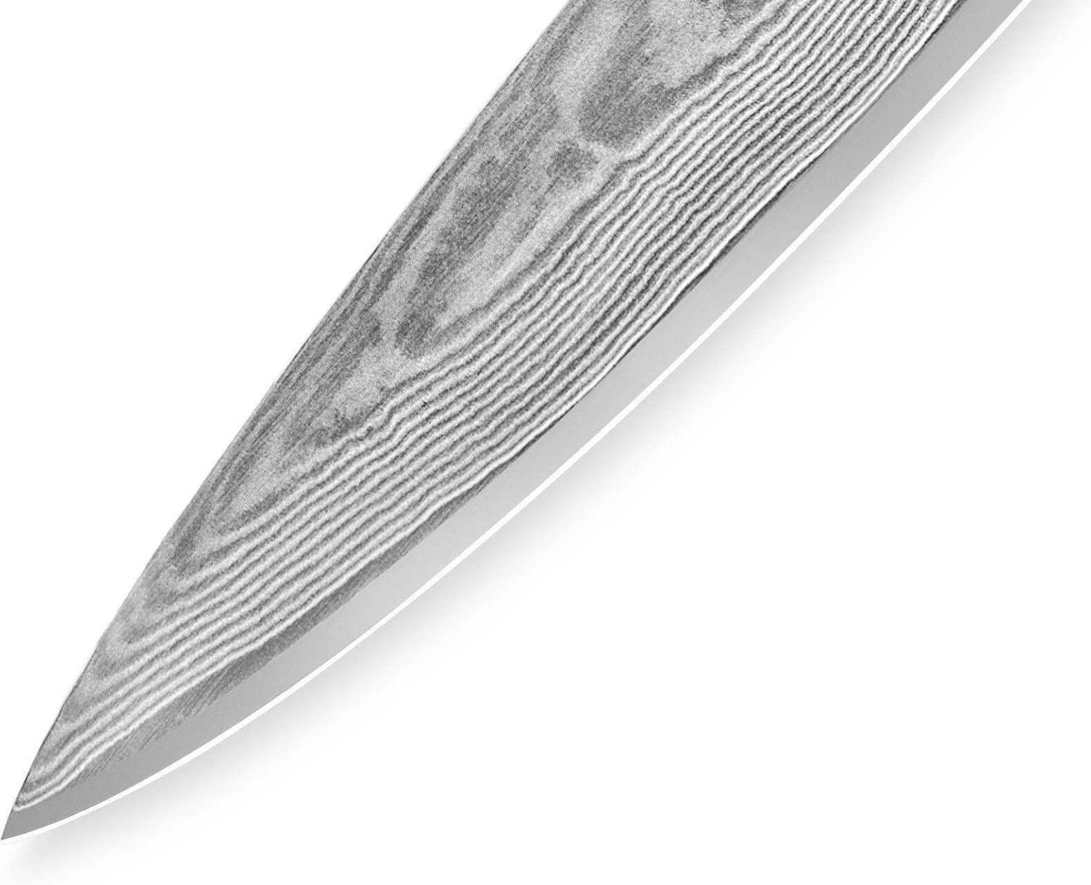 Samura DAMASCUS Universalus virtuvės pjaustymo peilis 230 mm iš AUS 10 Damasko plieno 61 HRC (67 sluoksniai)