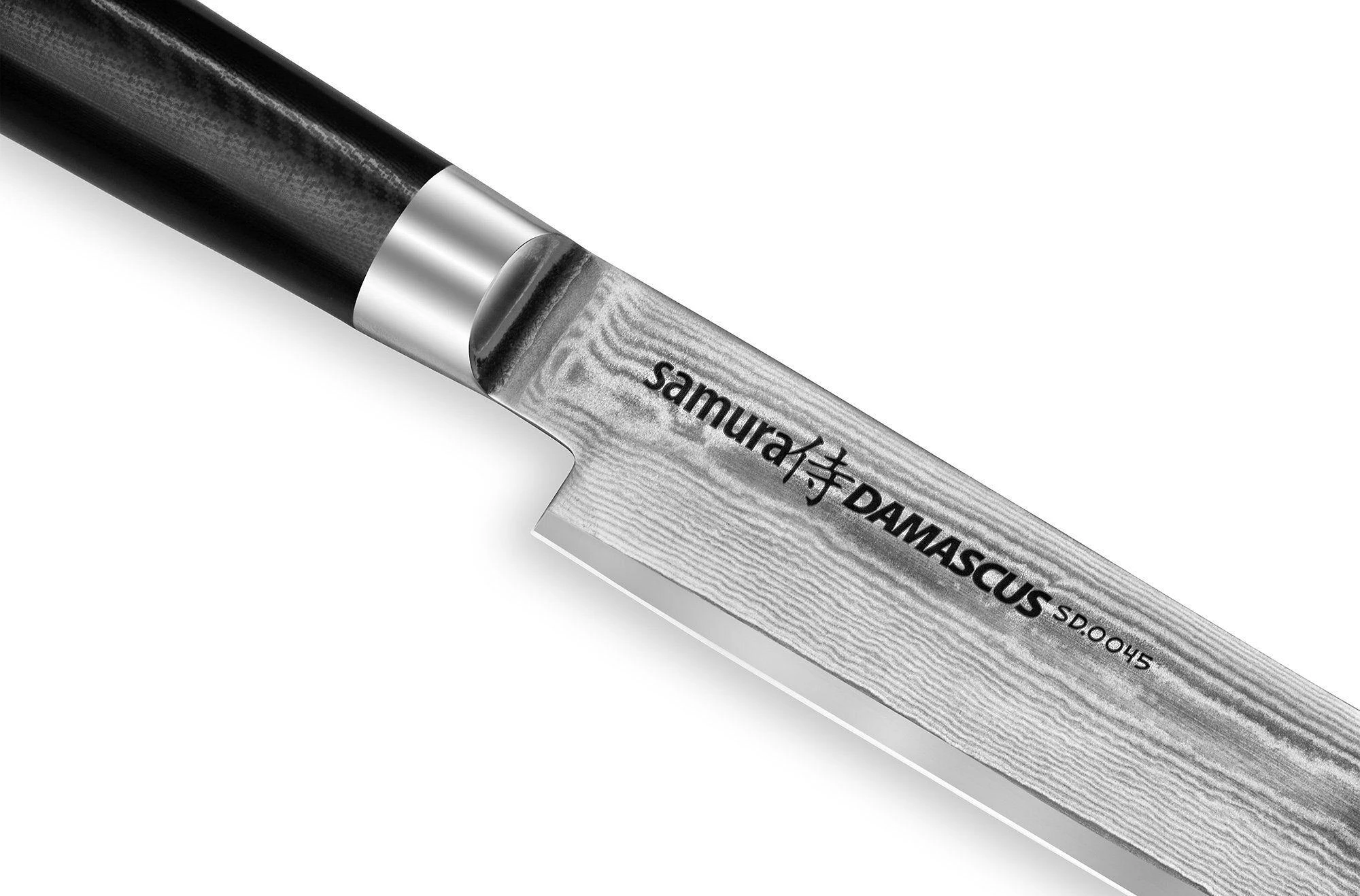 Samura DAMASCUS Universalus virtuvės pjaustymo peilis 230 mm iš AUS 10 Damasko plieno 61 HRC (67 sluoksniai)