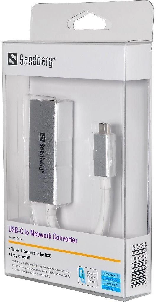 Sandberg USB-C Gigabit tinklo adapteris