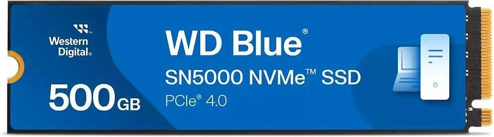 Western Digital 500 GB WD Blue SN5000 NVME SSD/PCIE GEN 4.0 UP TO 5150 MB/S RS