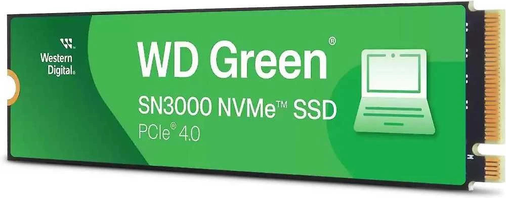 Western Digital Žalias WD ™ SN3000 NVMe™ SSD POWERED BY SANDISK 2 TB