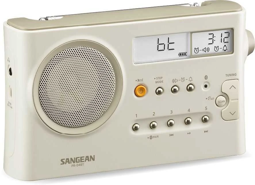 Sangean PR-D4BT AM/FM-pöytäradio, Bluetooth, smėlio spalvos