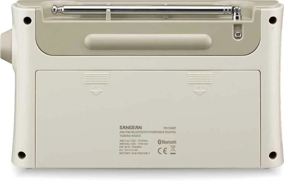 Sangean PR-D4BT AM/FM-pöytäradio, Bluetooth, smėlio spalvos