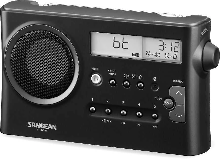 Sangean PR-D4BT AM/FM stalinis radijas, Bluetooth, tamsiai pilka
